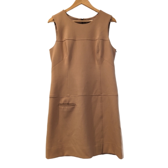Shoshanna Dresses & Skirts - Shoshanna Camel Sheath Dress Size 12